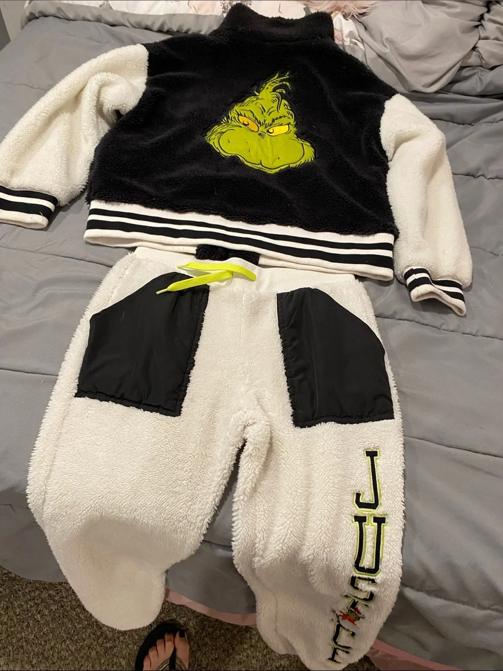 Grinch Justice sweat suit